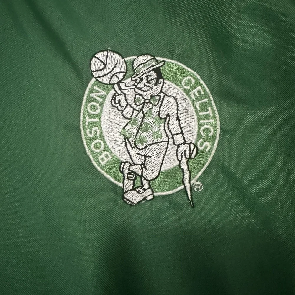 Vintage Chalk Line Boston Celtics Quarter Zip Nylon Jacket XL Pullover NBA